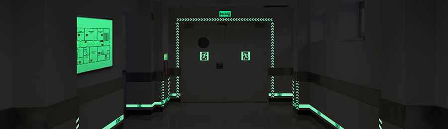 Изготовление и монтаж фотолюминесцентных эвакуационных знаков