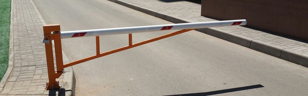 механический шлагбаум