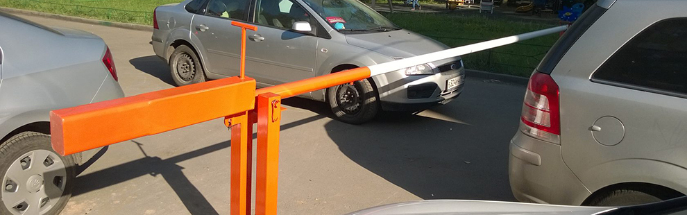 механический шлагбаум